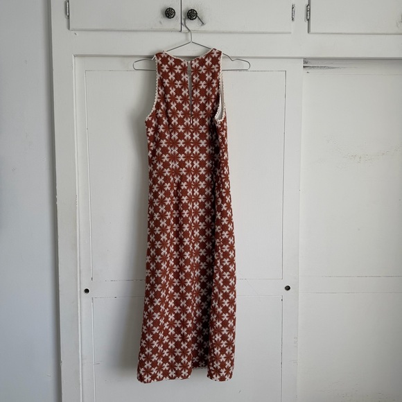 Sezane Reneka Dress Caramel Ecru - Picture 3 of 10